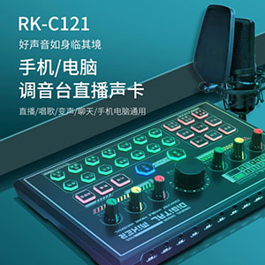 Multifunctional anchor live sound card RK-C121