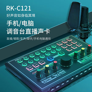 多功能主播直播声卡RK-C121