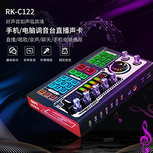 Multifunctional anchor live sound card RK-C122