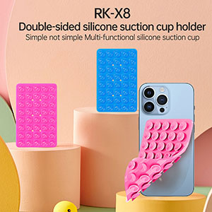 RK-X8 silicone double-sided suction cup fixator