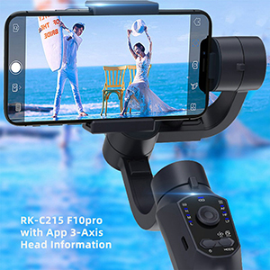 RK-C215 F10pro with App 3-axis gimbal