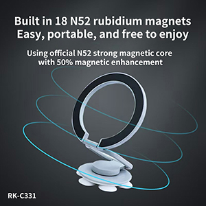 RK-C331 Magnetic Silicone Finger Ring Holder Suction Cups